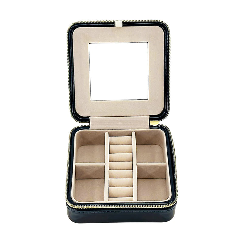 Pearl Travel Jewelry Case (Navy)