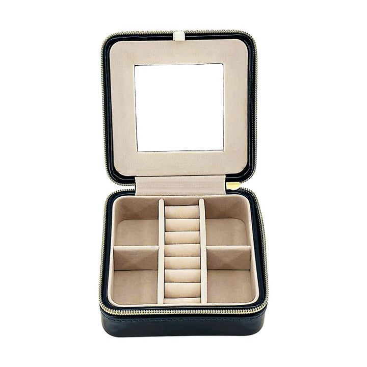 Pearl Travel Jewelry Case (Navy)