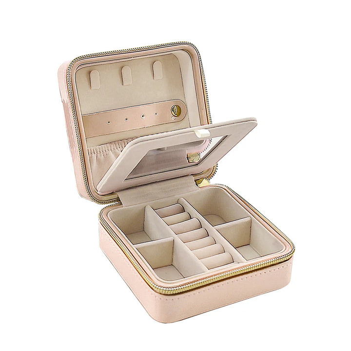 Pearl Travel Jewelry Case (Nude)
