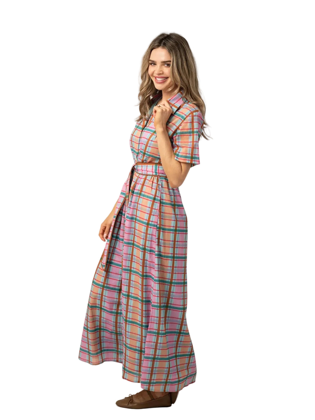 Elle Maxi Dress (Lenox Plaid)