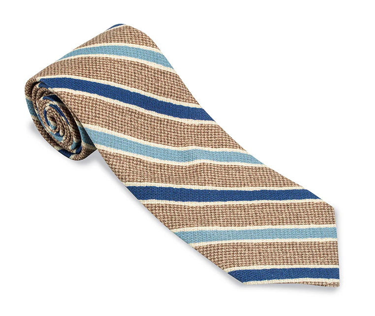 Chester Stripes Tie (Brown)