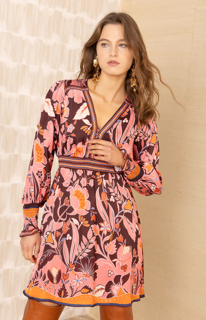Ella Charmeuse Dress (Pink)