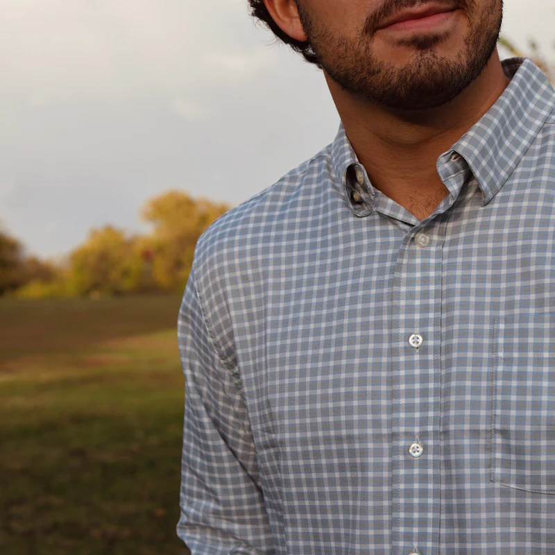 Performance Button Down (Blue)