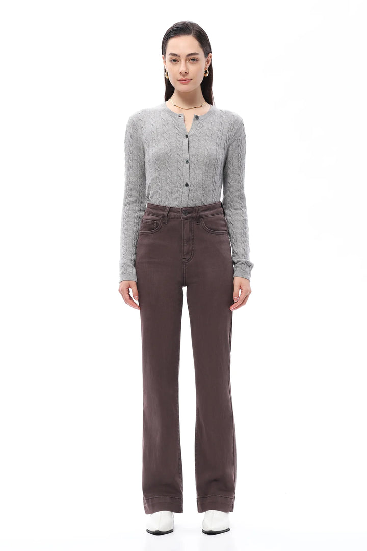 Super High Rise Bootcut (Chocolate)