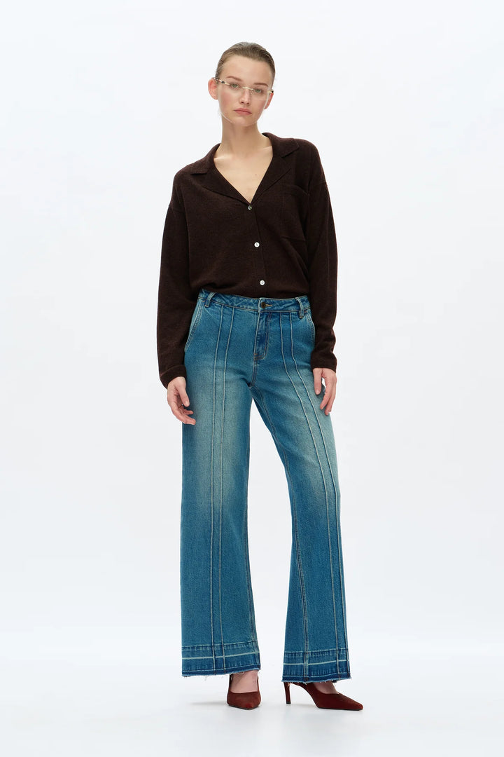 Mid Rise Jeans (Medium Blue)