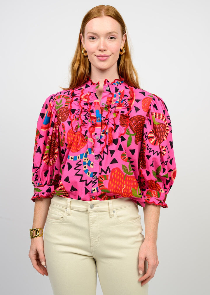 Charming Snakes Top (Hot Pink)