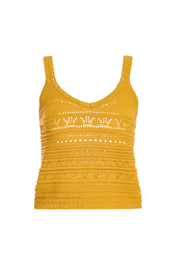 Iris Crochet Top (Marigold)