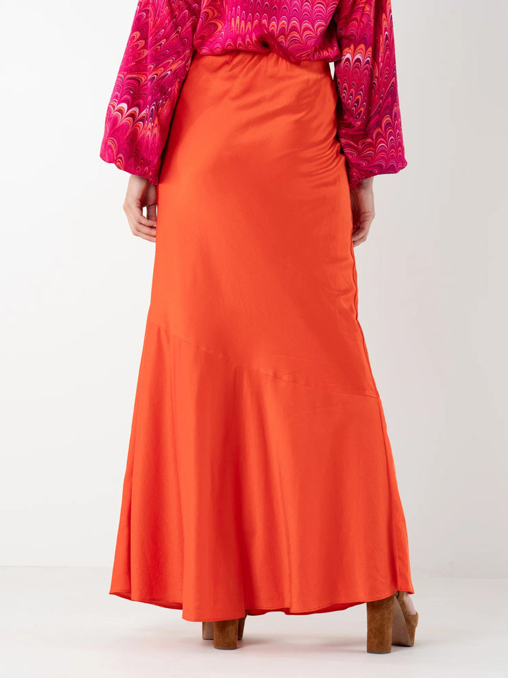 Bias Skirt (Tangerine)