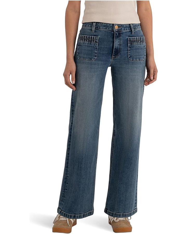 Maya High Rise Wide Leg Patch Pkts (Affection)