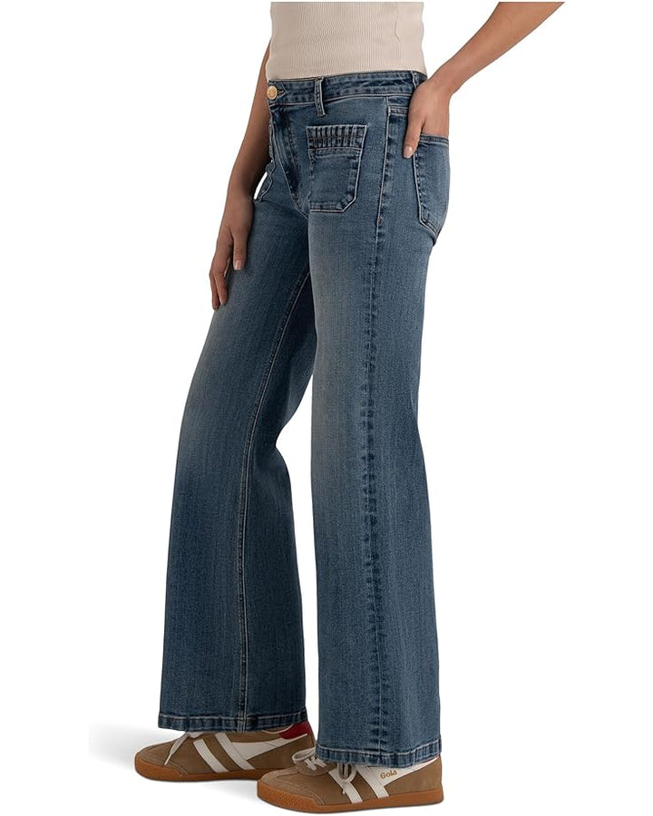 Maya High Rise Wide Leg Patch Pkts (Affection)