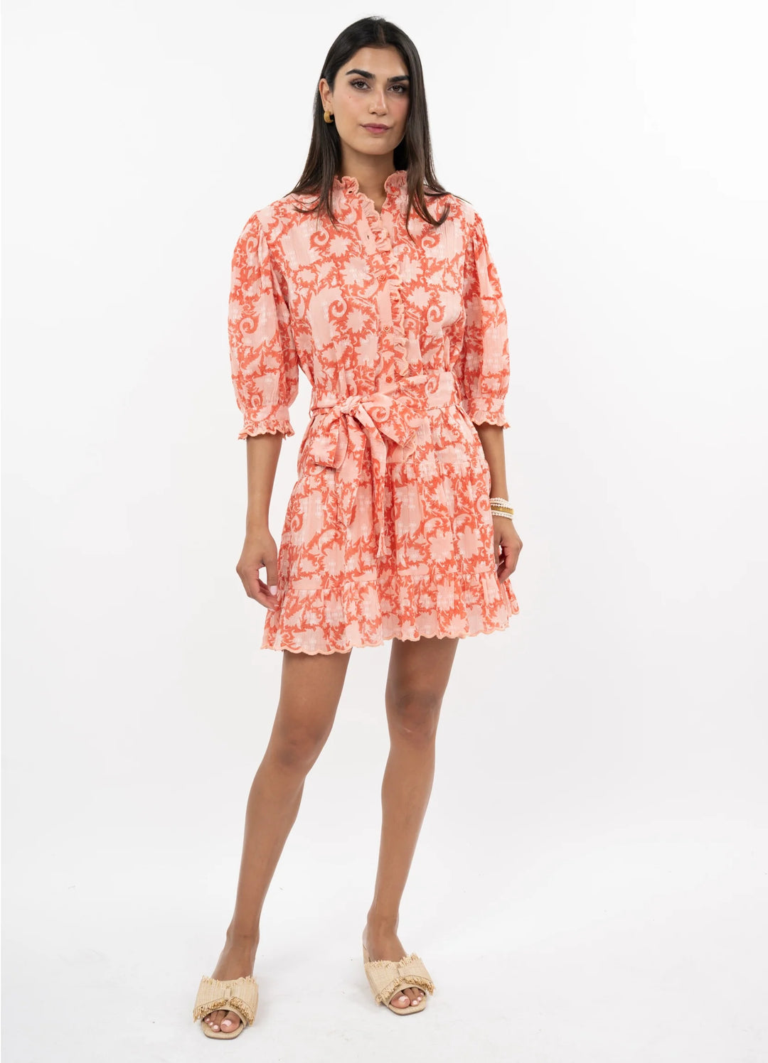 Pretty Paisley Dress (Creamsickle)