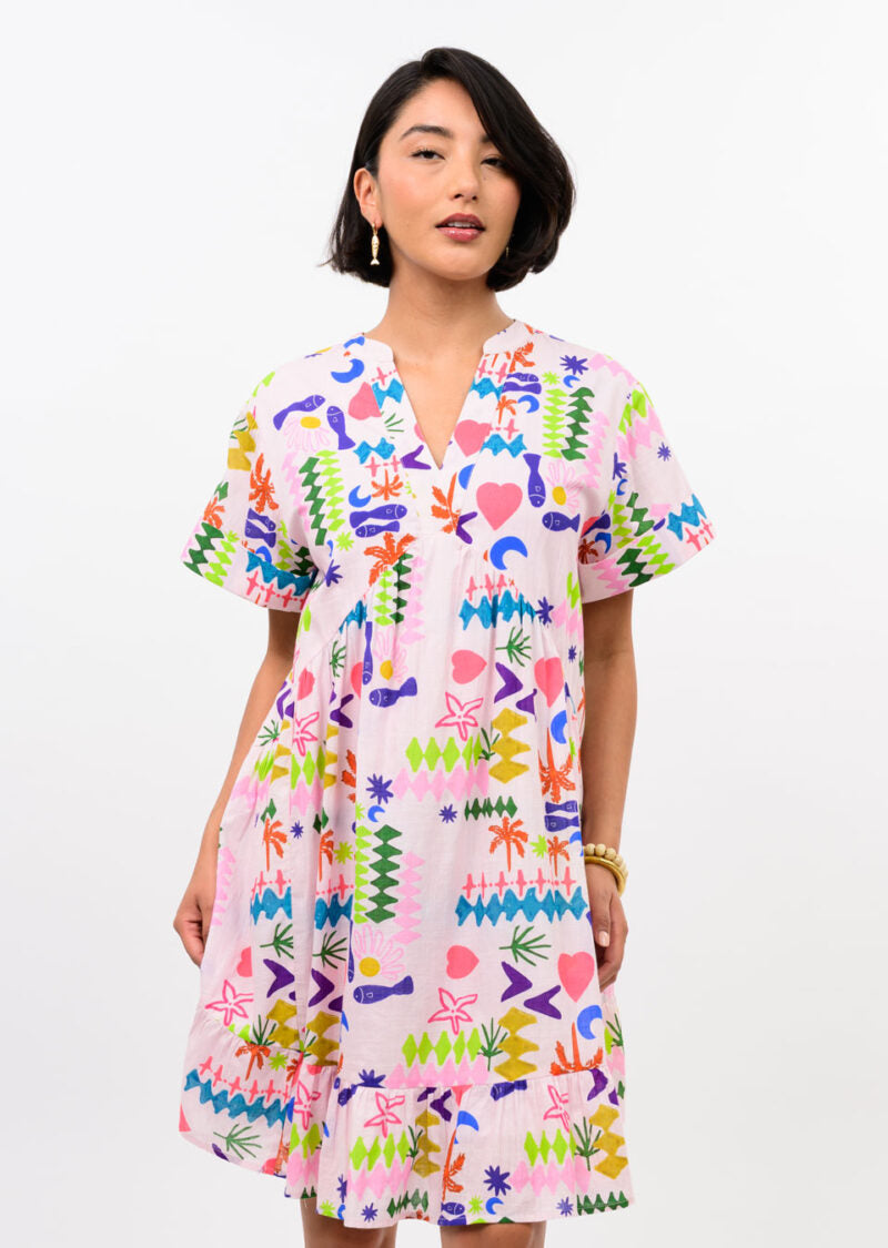 Tropical Punch Dress (Pink)