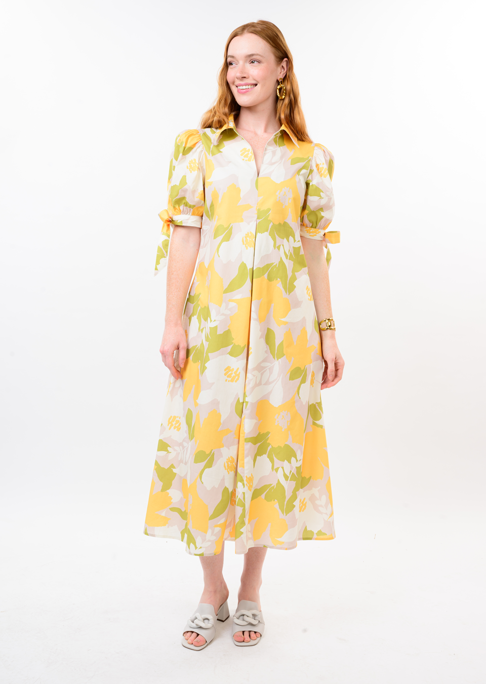 Big Bloom Dress (Butter)