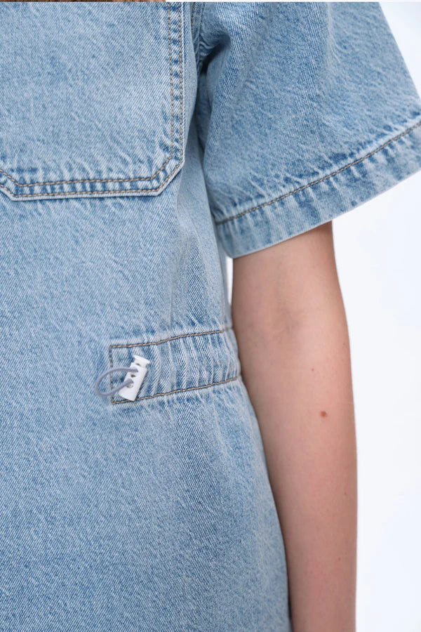 Shirt Dress (Light Blue)