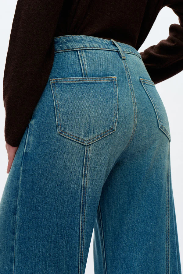 Mid Rise Jeans (Medium Blue)