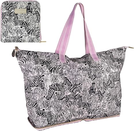 Packable Tote (Zebra)