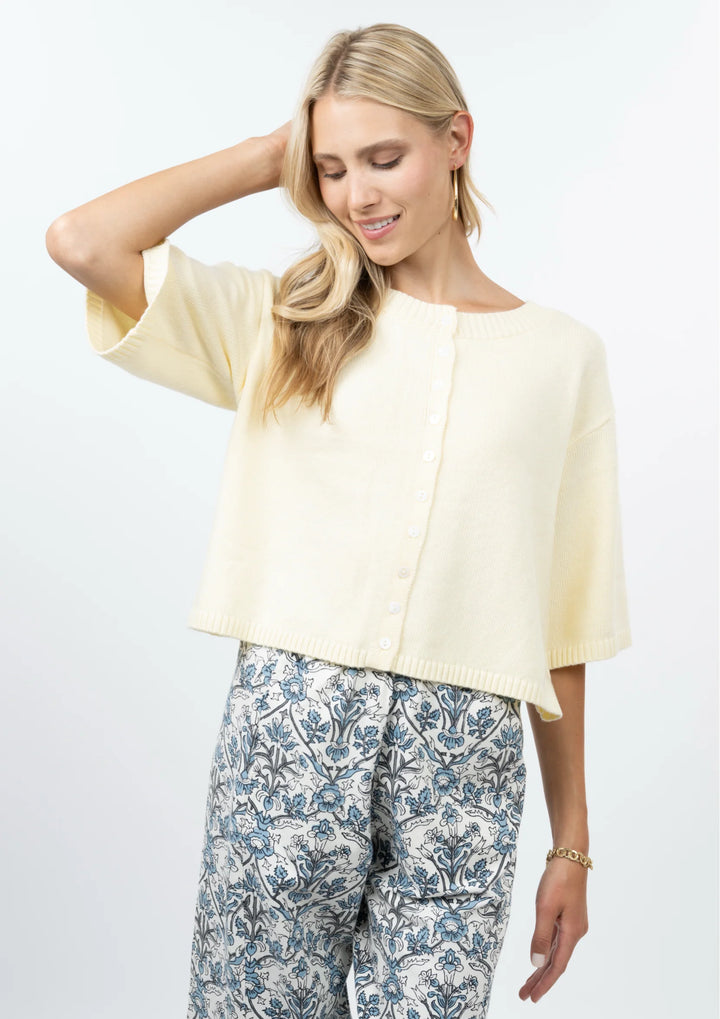 Cardigan Sweater (Butter Yellow)