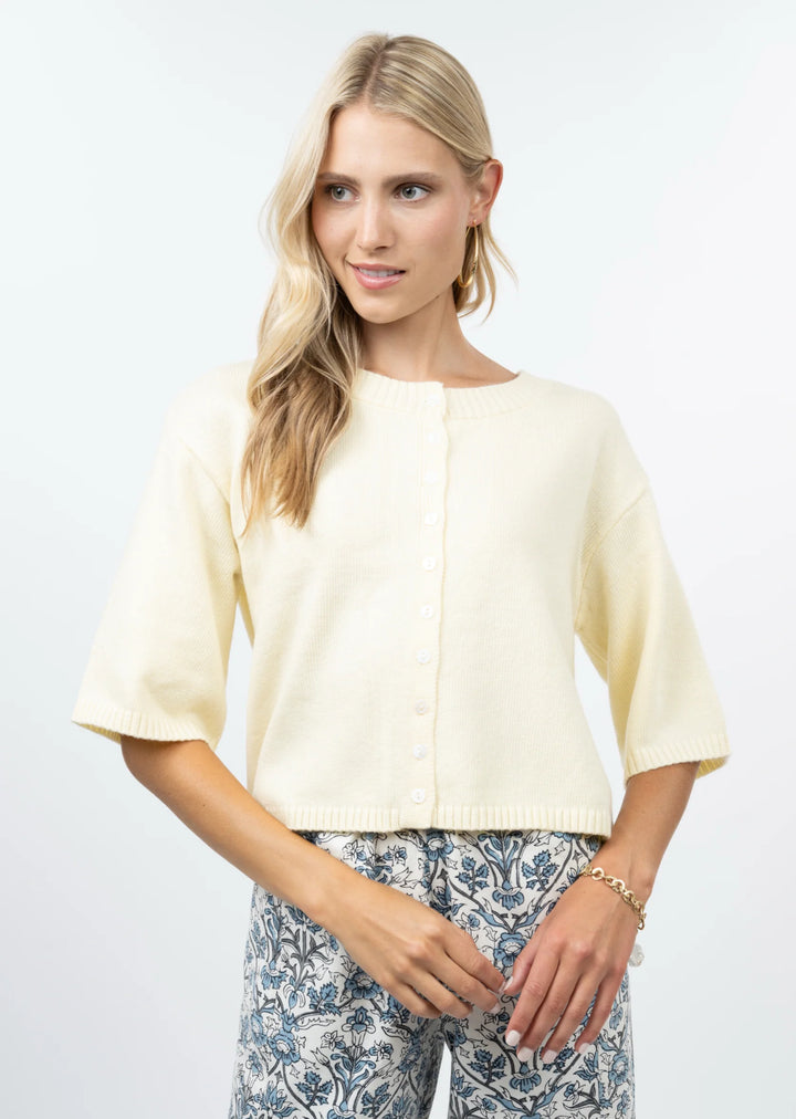 Cardigan Sweater (Butter Yellow)
