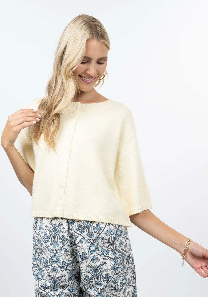 Cardigan Sweater (Butter Yellow)