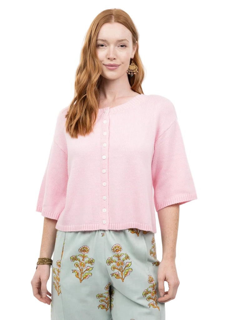 Cardigan Sweater (Light Pink)
