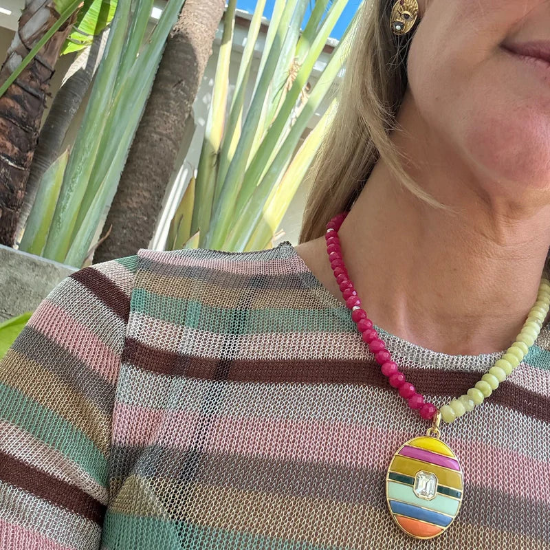 Amaya Necklace (Pink Multi)
