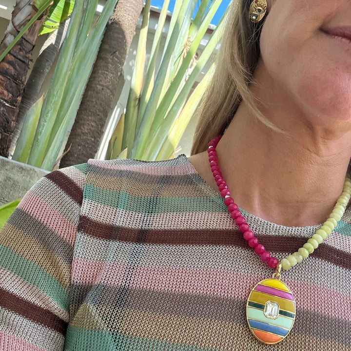Amaya Necklace (Pink Multi)