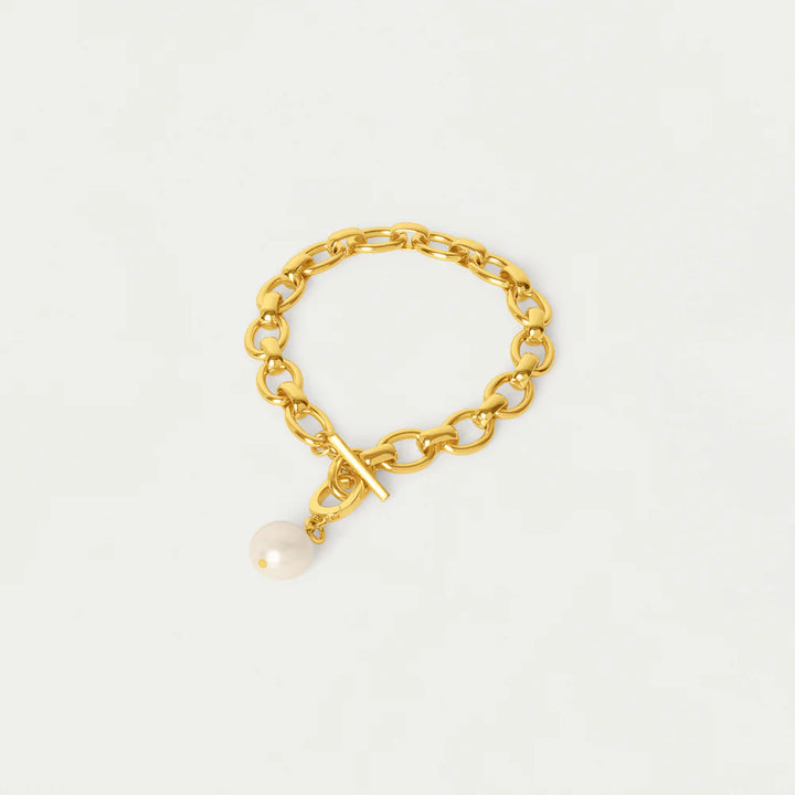 Florence Statement Bracelet (Gold/Baroque/Pearl)