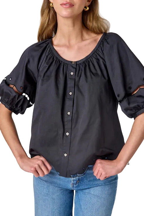 Crosby Perrie Top (Black)