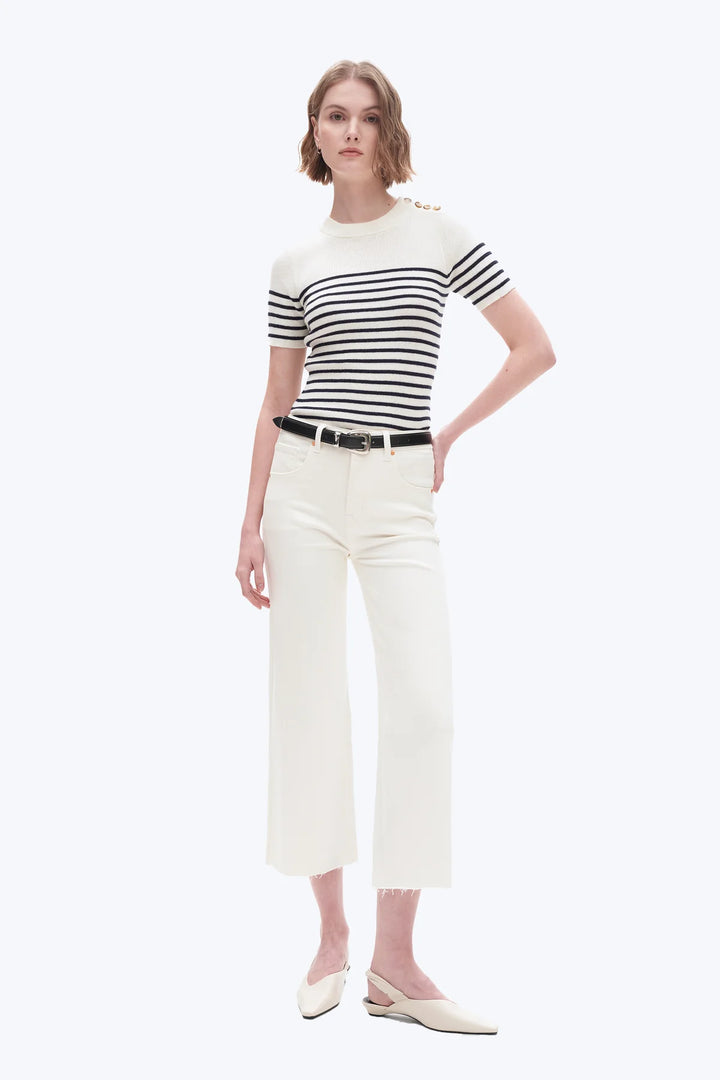High Rise Wide Leg (White)