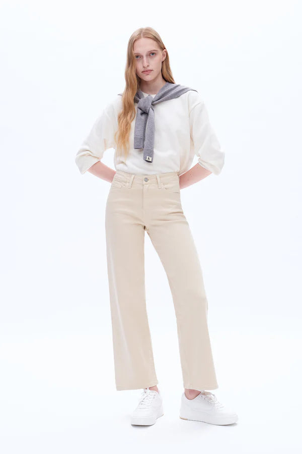 Mid Rise Bootcut (Light Khaki)