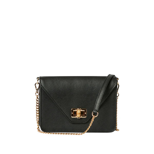 Stacey Handbag (Black Stefano Leather)