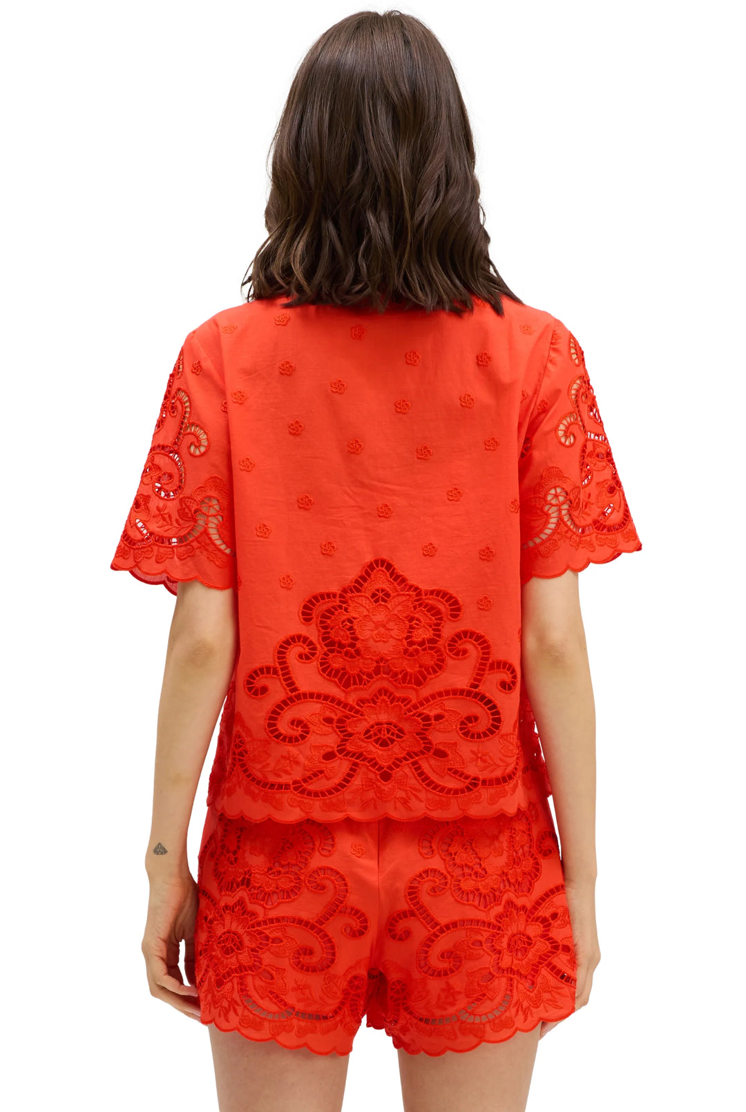 Clyde Top/Ainsley Shorts (Tomato Red)