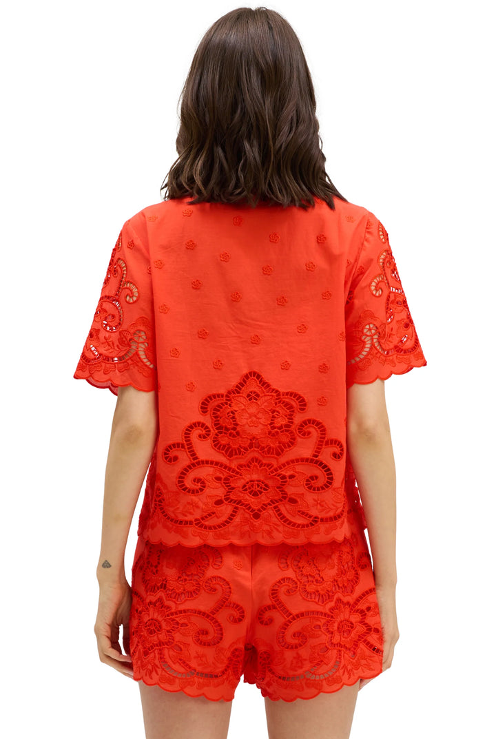 Clyde Top/Ainsley Shorts (Tomato Red)