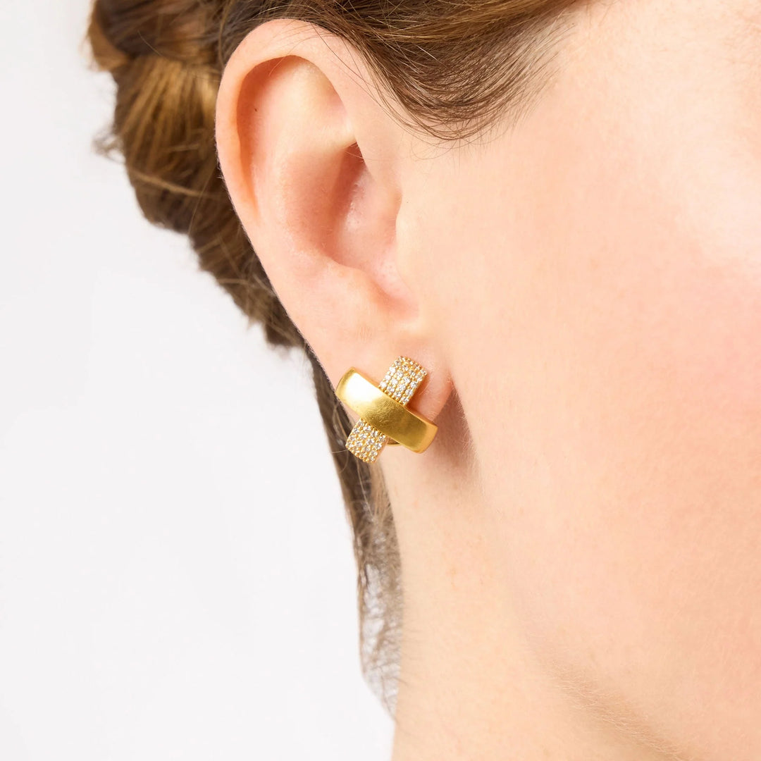 Catalina X Earring (Pave Cubic Zirconia)