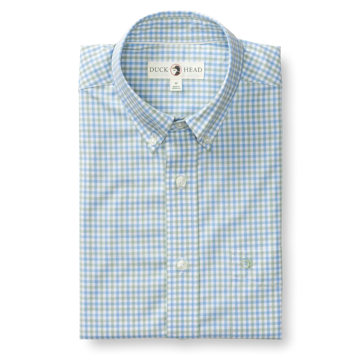 LS Perfrmance Gingham Sport Shirt (Sage)
