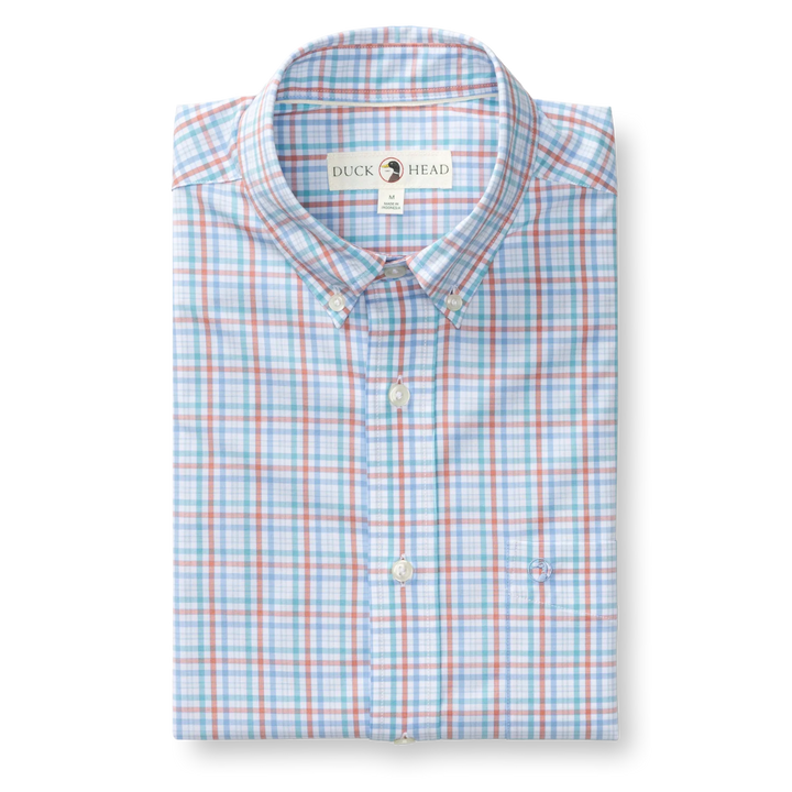 Performance Brody Plaid Sport Shirt (Rosewood)