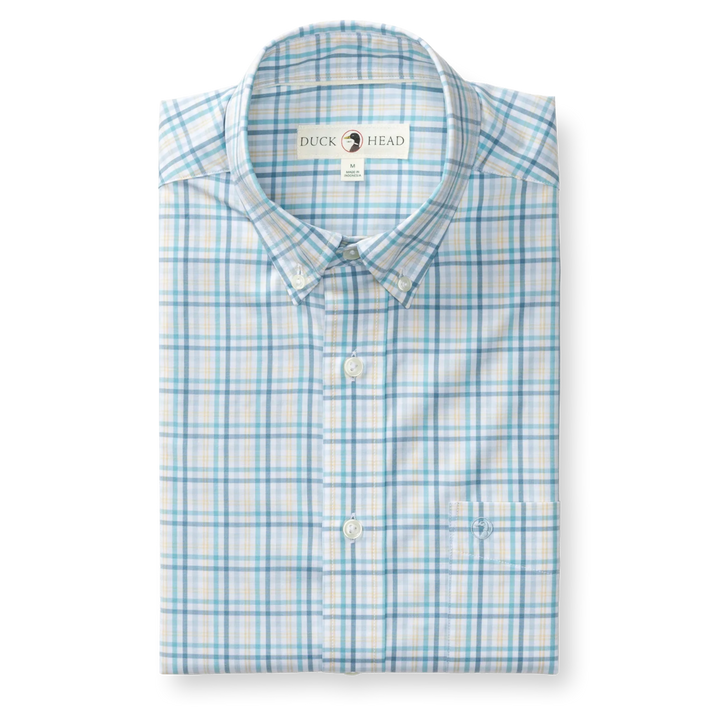 Performance Brody Plaid Sport Shirt (Yellow)
