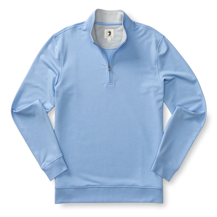 Dunmore Performance 1/4 Zip Pullover (Serenity Blue Heather)