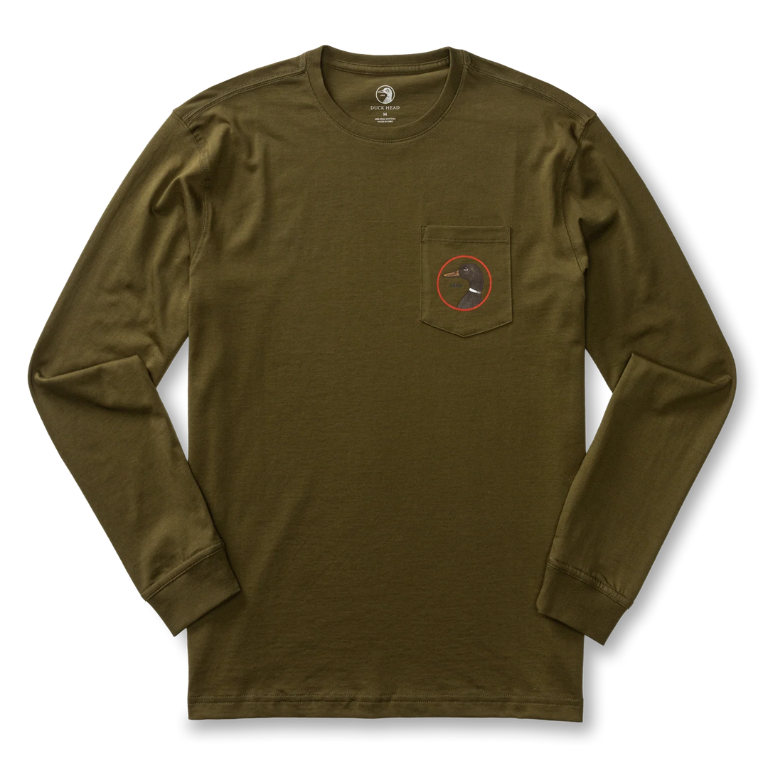 Duck Head Logo T-Shirt (Dark Olive)