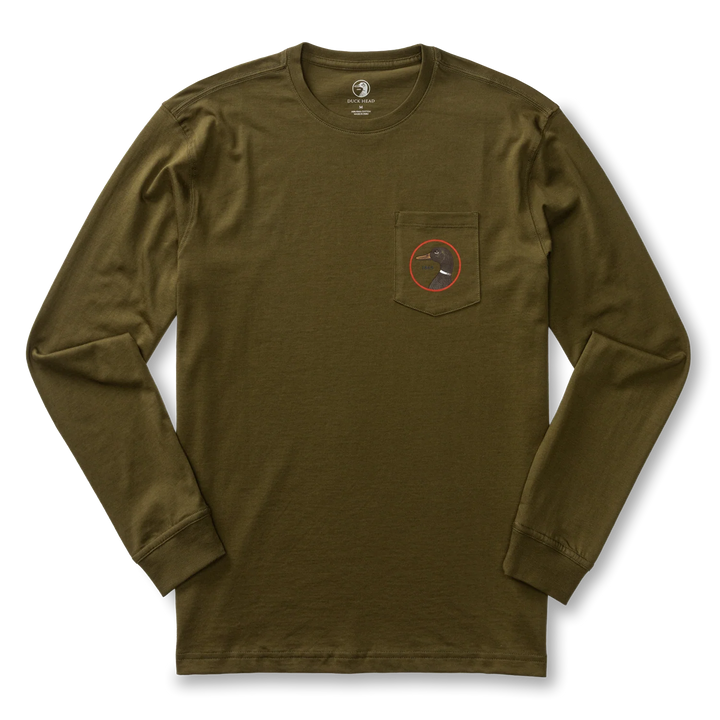 Duck Head Logo T-Shirt (Dark Olive)