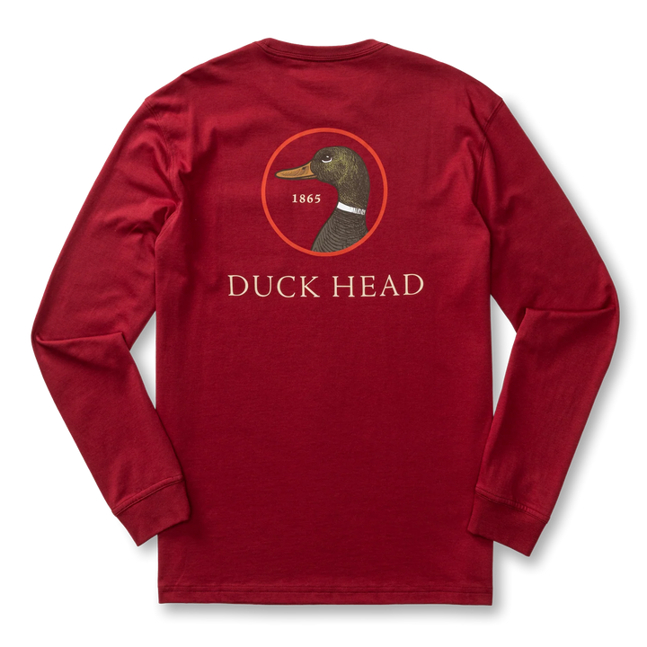 Duck Head Logo T-Shirt (Deep Red)