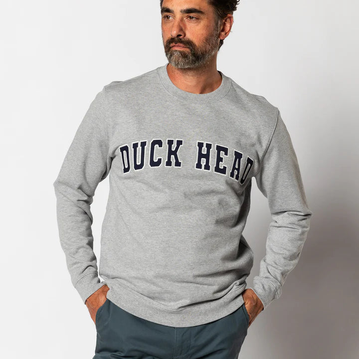 Applique Crewneck Sweatshirt (Heather Grey)