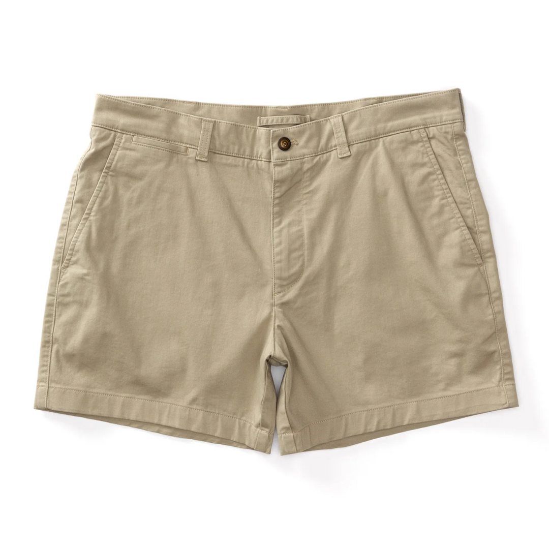 5 in Gold School Short (Khaki)