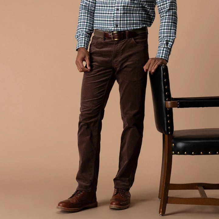 Holston Corduroy Five-Pocket Pant (Espresso Brown)