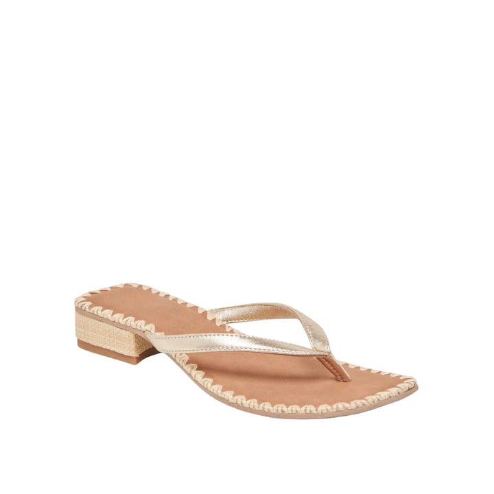 Barty Sandal (Gold Metallic Leather)