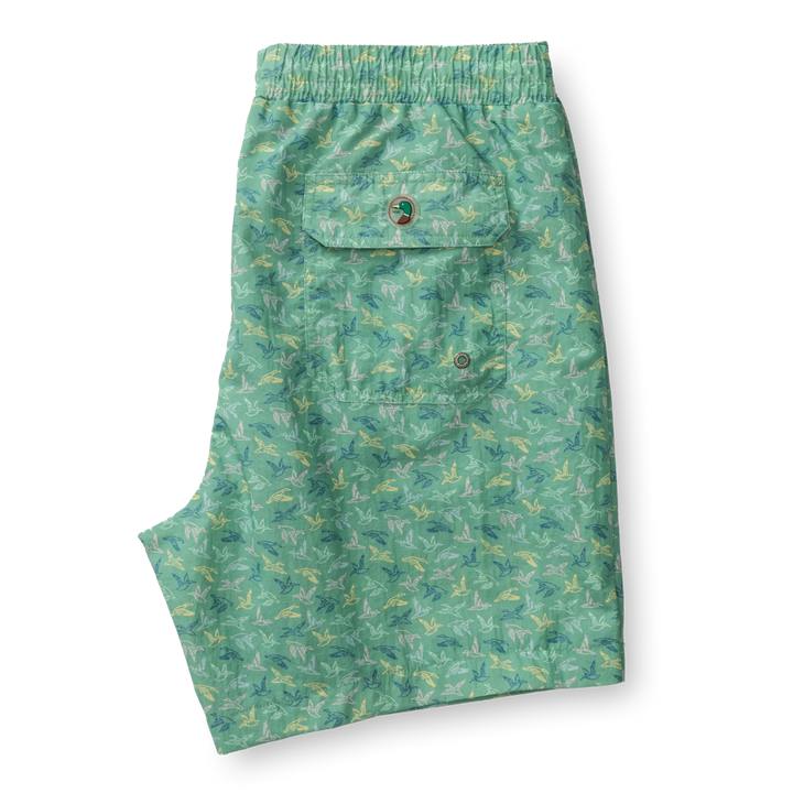 6" Print Sailport Swim Trunk (Aspen Green)