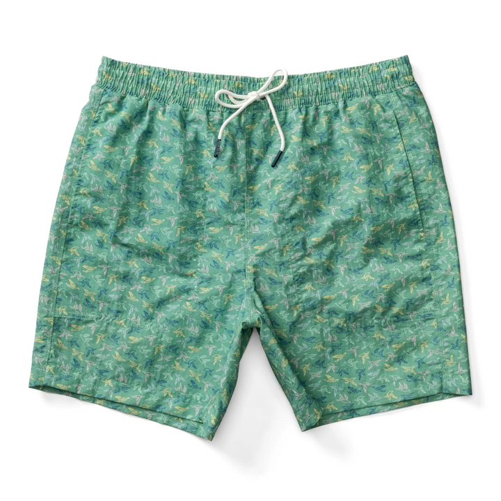 6" Print Sailport Swim Trunk (Aspen Green)