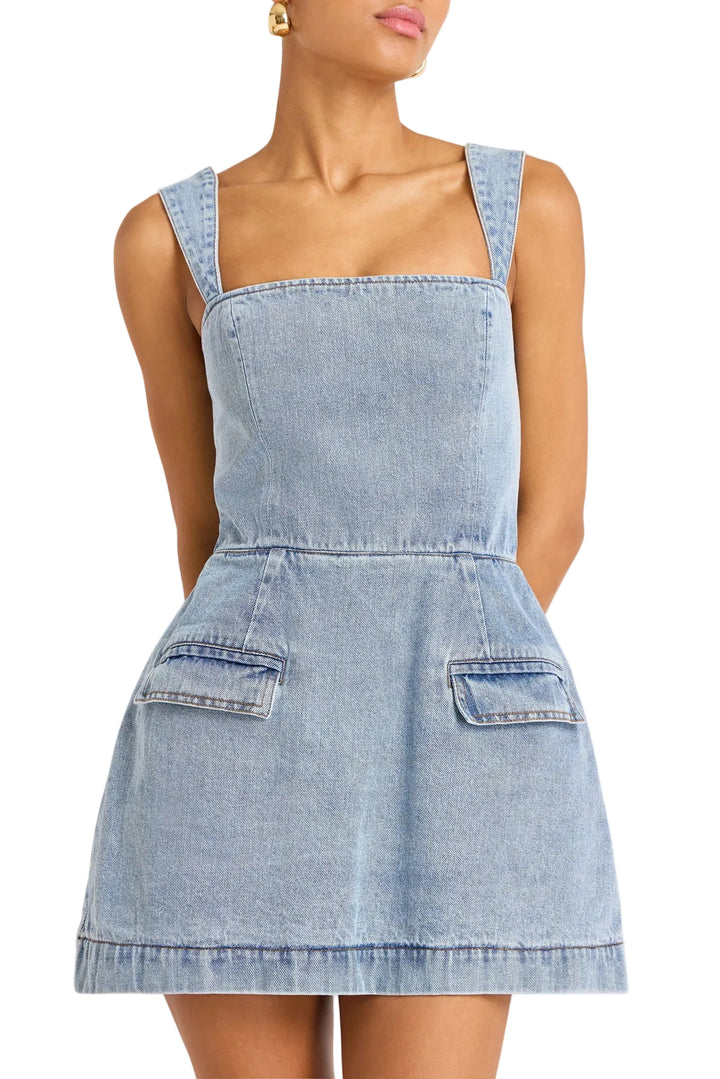 Bethany Skort Romper (Destiny Wash)