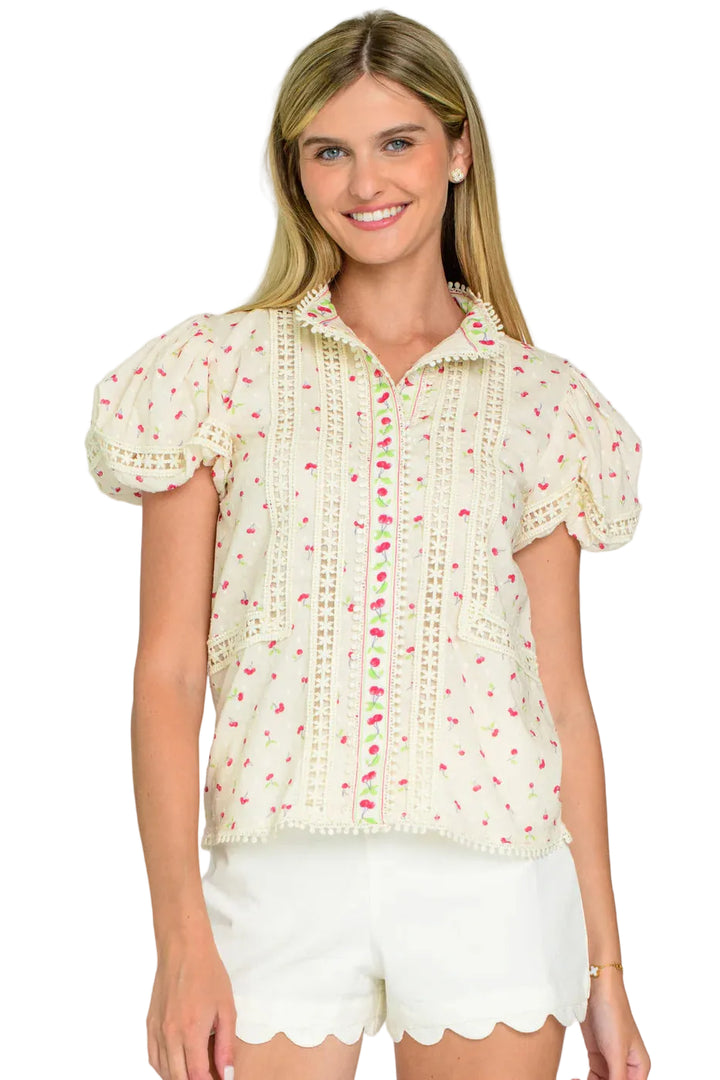 Emily Top (Mini Cherries)