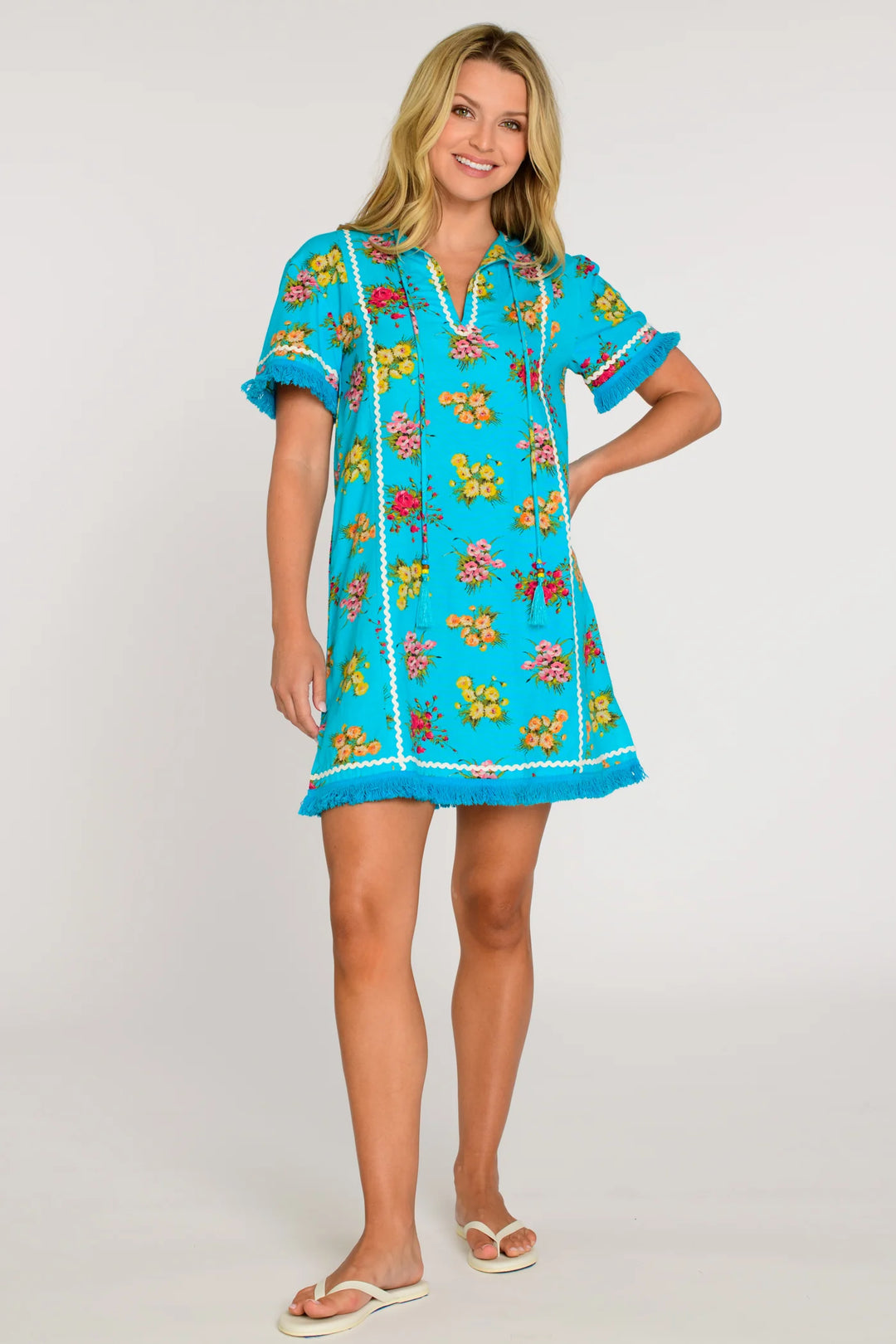 Romy Beach Dress (Bouquet Toss Aqua)